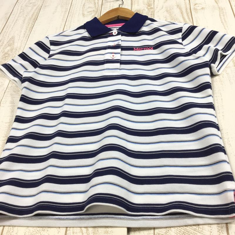 【Women's M ネイビー系】 Marmot ( マーモット ) フレッシュ ポロ シャツ Fresh Polo Shirt ショートスリーブ MJK-S3590W Asian Women's  化繊 ショートスリーブシャツ インナー シャツ トップス ウェア