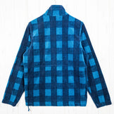 Columbia Men's Navy Full-Zip Check Fleece Jacket, Polyester, Tops, Outerwear, Jacket, Fleece, z00053301