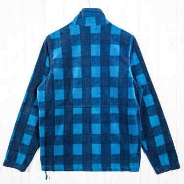 Columbia Men's Navy Full-Zip Check Fleece Jacket, Polyester, Tops, Outerwear, Jacket, Fleece, z00053301