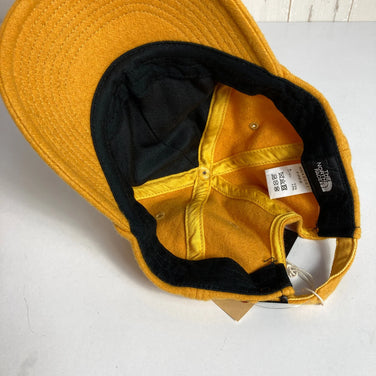 The North Face TNF Logo Flannel Cap (SG/Summit Gold) in Orange (One Size) - Wool, Apparel, Accessories, Headwear, Cap (z0005)