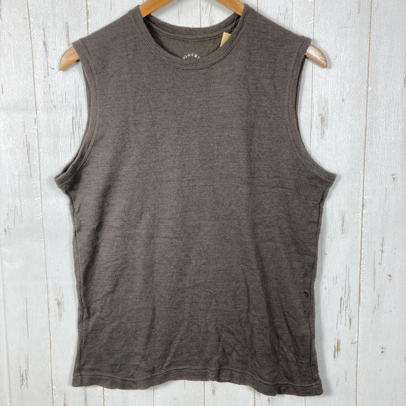 【Men's L ブラウン系】 Yamatomichi ( 山と道 ) ドライフィット メッシュ メリノ スリーブレス DF Mesh Merino Sleeveless メリノウール ウェア トップス インナー シャツ タンクトップ ノースリーブシャツ z0005