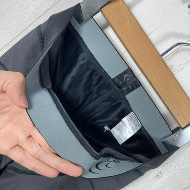 男士黑色C3Fit支撑长款紧身裤，尼龙材质，z00054291