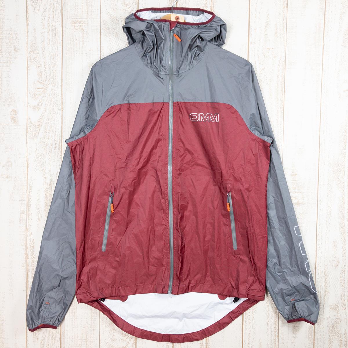 【Men's L グレー系】 Omm ( オーエムエム ) ヘイロ プラス ジャケット Halo + Jacket レインシェル フーディ Men's Dark Red / Gray レインシェル アウター ジャケット トップス ウェア