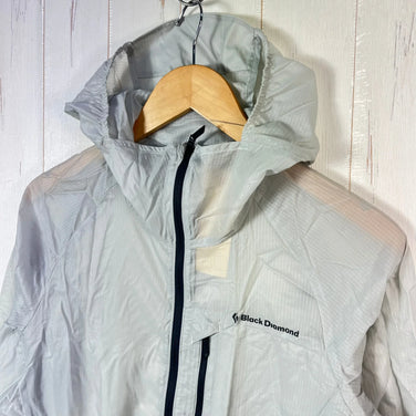 Men's Small Gray Black Diamond Distance Wind Shell Nylon Jacket/Outerwear (z00055412)