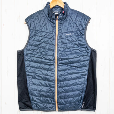 男士 L 码海军蓝 Eddie Bauer PrimaLoft FreeHeat 背心，尼龙，合成绝缘材料，z00052968