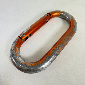 【OneSize オレンジ系】 SMC ( Seattle Manufacturing Corporation ) ヴィンテージ オーバル カラビナ Vintage Oval Carabiner ストレートゲート ロッククライミングギア z00061779  ロック - 0