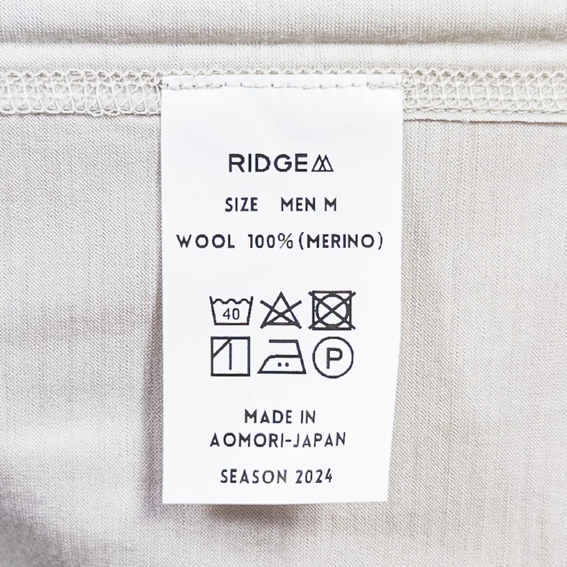 【Men's M グレー系】 Ridge Mountain Gear ( リッジマウンテンギア ) メリノ ベーシック ティー Merino Basic Tee White Cream メリノウール ウェア トップス インナー シャツ ロングスリーブTシャツ クル - 【公式】2ndGEAR（セカンドギア）Webショップ【登山用品・アウトドア用品専門 買取販売店】