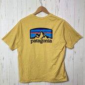 【Men's S イエロー系】 2022 Patagonia ( パタゴニア ) フィッツロイ ホライゾンズ レスポンシビリティー Fitz Roy Horizons Responsibili-Tee SUYE コットン ウェア トップス インナー シャツ ショート
