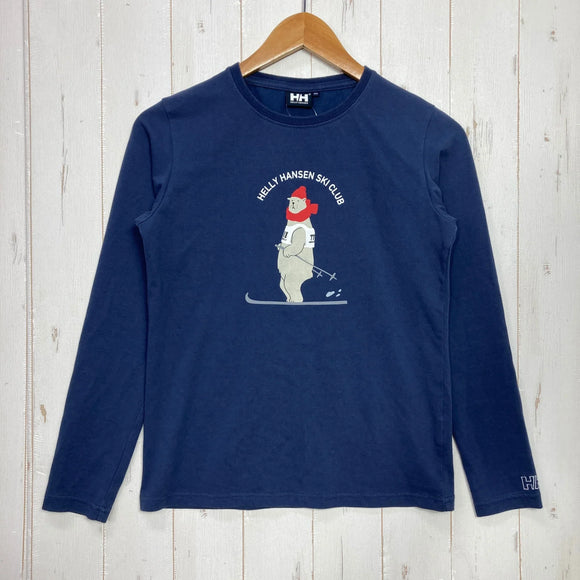 【Women's M ネイビー系】 Helly Hansen ( ヘリーハンセン ) ロングスリーブ スキー クラブ ティー L/S Ski Club Tee コットン ウェア トップス インナー シャツ ロングスリーブシャツ コットン z00060581  コットン