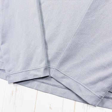 Finetrack Draught Quad 长袖涤纶圆领 T 恤，男式中灰色，合成面料，圆领，合成纤维，产品代码：z00053305