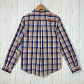 【Women's S オレンジ系】 Marmot ( マーモット ) ロングスリーブ チェックシャツ Long Sleeve Check Shirt ポリエステル・コットン混 ポリエステル ウェア トップス インナー シャツ ロングスリーブシャツ コットン z00061