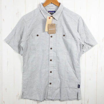 【Men's S グレー系】 2025 Patagonia ( パタゴニア ) バック ステップ シャツ Back Step Shirt SLDS / Salt Grey ヘンプ ウェア トップス インナー シャツ ショートスリーブシャツ コットン z000526 - 【公式】2ndGEAR（セカンドギア）Webショップ【登山用品・アウトドア用品専門 買取販売店】