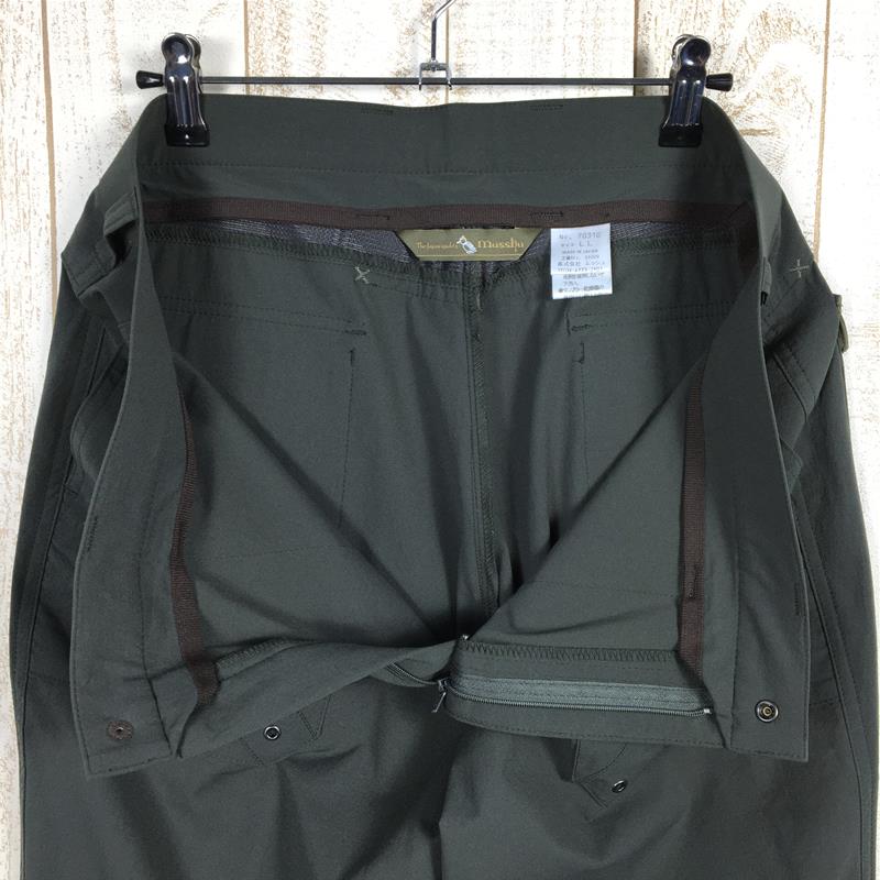 【Men's XL グリーン系】 ムッシュ Musshu ライト ツーウェイ ストレッチ パンツ 生産終了モデル 入手困難 70310 Asian Men's  化繊 ロングパンツ ボトムス ウェア