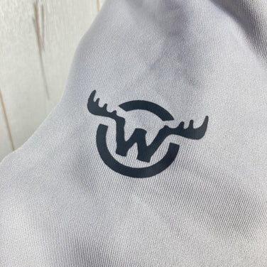 Men's Small Gray MooseJaw Great Stretch 1/2 Zip Fleece Hoodie. Hard-to-find polyester outerwear, soft jacket.