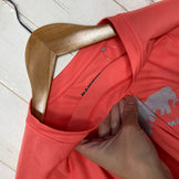 【Women's M オレンジ系】 Mammut ( マムート ) クイックドライ アジリティ ティーシャツ QD Aegility T-Shirt 吸水速乾｜イージーケア ポリエステル ウェア トップス インナー シャツ ショートスリーブTシャツ クルーネック 化繊