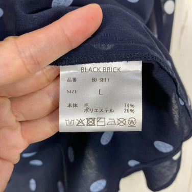 【Unisex L ネイビー系】 Black Brick ( ブラックブリック ) エアハイブリッド メリノシャツ Air Hybrid Merino Shirt ウール ウェア トップス インナー シャツ ロングスリーブシャツ 化繊 z00059983  化繊 ロン