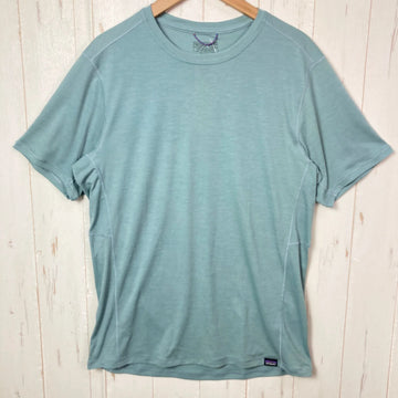 【Men's S ブルー系】 2024 Patagonia ( パタゴニア ) キャプリーン クール ライトウェイト シャツ Capilene Cool Lightweight Shirt TMBX ポリエステル ウェア トップス インナー シャツ ショートスリー