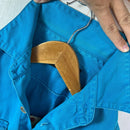 【Men's M ブルー系】 1980s Patagonia ( パタゴニア ) キャンバスシャツ Canvas Shirt Peacock ビンテージ オリジナル 入手困難 希少カラー コットン ウェア トップス インナー シャツ ロングスリーブシャツ コットン-3