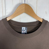 男士小号棕色 Chums 露营卫衣，棉质，抓绒外套，上衣，Z00054453