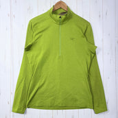【Men's S Green】 Arc'teryx Motus AR Long-Sleeve Zip Neck Polyester Wear Top Inner Shirt Long-Sleeve Shirt Synthetic z00059414 Synthetic