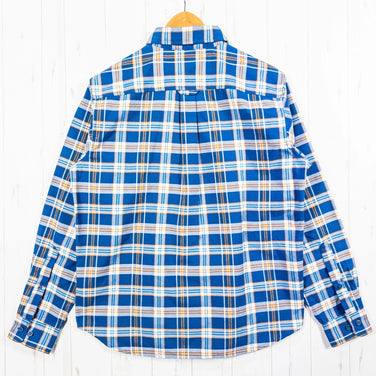 Columbia Independence Pass Long Sleeve Shirt, Men's Medium, Blue. Polyester. Perfect as a top or inner shirt.