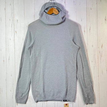 Bring Wonderwear 无缝连帽衫，浅灰色，男女通用，中号，灰色。浅灰色羊毛连帽衫/内搭衬衫。z00054409。