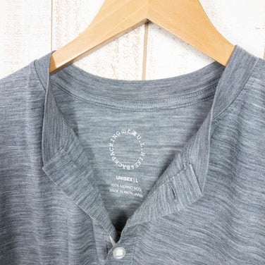 【Unisex L チャコール系】 Yamatomichi ( 山と道 ) 100％ メリノ ライト ヘンリー 100% Merino Light Henley Gray Marl メリノウール ウェア トップス インナー シャツ ショートスリーブシャツ ウール z00 - 【公式】2ndGEAR（セカンドギア）Webショップ【登山用品・アウトドア用品専門 買取販売店】