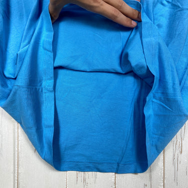 【Men's XS ブルー系】 2021 Patagonia ( パタゴニア ) フレームド フィッツロイ トラウト オーガニック Tシャツ Framed Fitz Roy Trout Organic T shirt LAGB 生産終了モデル 入手困難 オーガニック