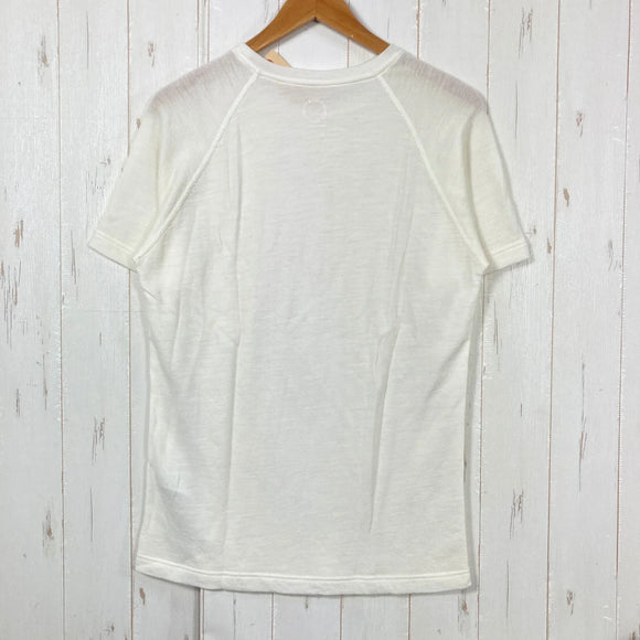 【Unisex M ホワイト系】 Yamatomichi ( 山と道 ) DF メッシュ メリノ ティーシャツ DF Mesh Merino T-Shirt Off White メリノウール ウェア トップス インナー シャツ ショートスリーブTシャツ クルーネック