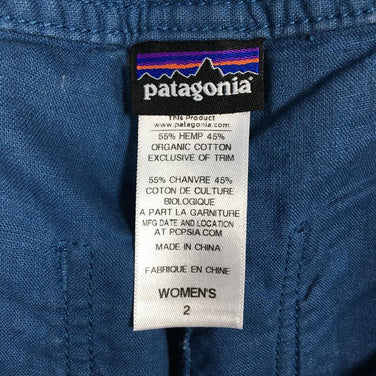 【Women's 2 ブルー系】Patagonia ( パタゴニア ) プラム ライン パンツ Plumb Line Pants ヘンプ オーガニック コットン 生産終了モデル 入手困難 56621 International Women's コットン ロングパンツ ボトムス ウェア - 【公式】2ndGEAR（セカンドギア）Webショップ【登山用品・アウトドア用品専門 買取販売店】