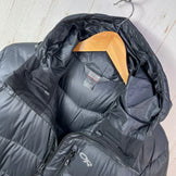 Men's Large Black Outdoor Research Transcendent Down Hoodie, Down Jacket, Outerwear, Down Insulation, z00054