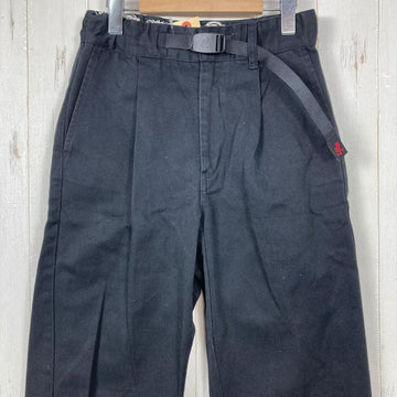 【Women's S ブラック系】 Gramicci ( グラミチ ) ベルト タック ワイド パンツ Belt Tuck Wide Pants 入手困難 Dickies × FREAK'S STORE 別注 トリプルネーム ポリエステル ウェア ボトムス ロングパンツ - 0