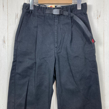 【Women's S ブラック系】 Gramicci ( グラミチ ) ベルト タック ワイド パンツ Belt Tuck Wide Pants 入手困難 Dickies × FREAK'S STORE 別注 トリプルネーム ポリエステル ウェア ボトムス ロングパンツ