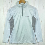 【Women's M ホワイト系】 Montbell ( モンベル ) ウイックロン ZEO ロングスリーブ ジップシャツ WIC ZEO Long Sleeve Zip Short ポリエステル ウェア トップス インナー シャツ ロングスリーブシャツ 化繊 z000