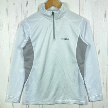 【Women's M ホワイト系】 Montbell ( モンベル ) ウイックロン ZEO ロングスリーブ ジップシャツ WIC ZEO Long Sleeve Zip Short ポリエステル ウェア トップス インナー シャツ ロングスリーブシャツ 化繊 z000