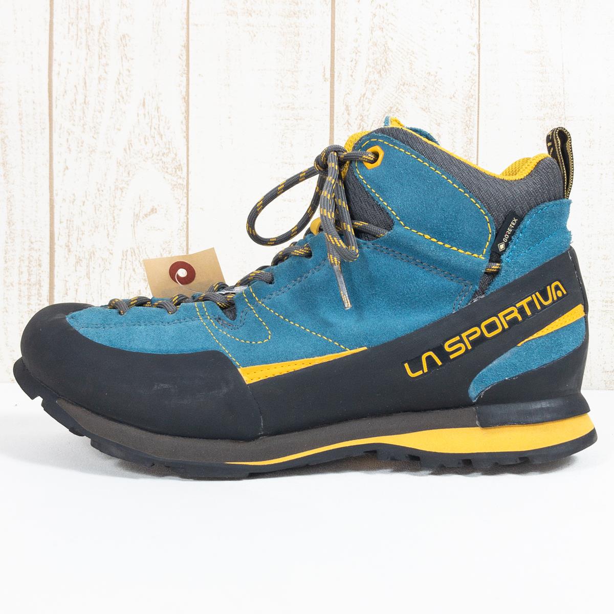 【Men's 26.7cm ブルー系】 La Sportiva ( ラ・スポルティバ ) ボルダー エックス ミッド Gtx Boulder X Mid Gtx ミドルカットシューズ アプローチシューズ Gore-Tex 防水 透湿 17E Men's BY Blue /