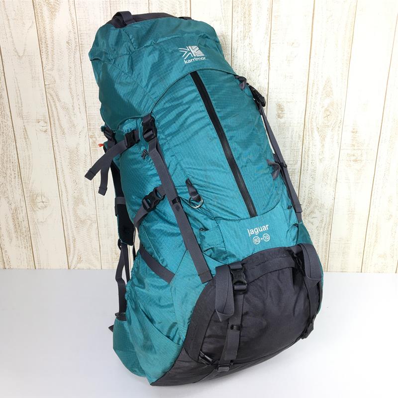 [OneSize 蓝色] Karrimor Jaguar 60+10 Jaguar 60+10 背包 + Byles 防雨罩冰容量 [55L-79L] 背包包收纳