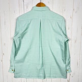 【Women's M グリーン系】 Mizuno ( ミズノ ) ロングスリーブ チェックシャツ ポリエステル ウェア トップス インナー シャツ ロングスリーブシャツ 化繊 z00055013  化繊 ロングスリーブシャツ インナー シャツ トップス ウェア