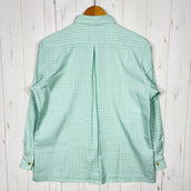 【Women's M グリーン系】 Mizuno ( ミズノ ) ロングスリーブ チェックシャツ ポリエステル ウェア トップス インナー シャツ ロングスリーブシャツ 化繊 z00055013  化繊 ロングスリーブシャツ インナー シャツ トップス ウェア