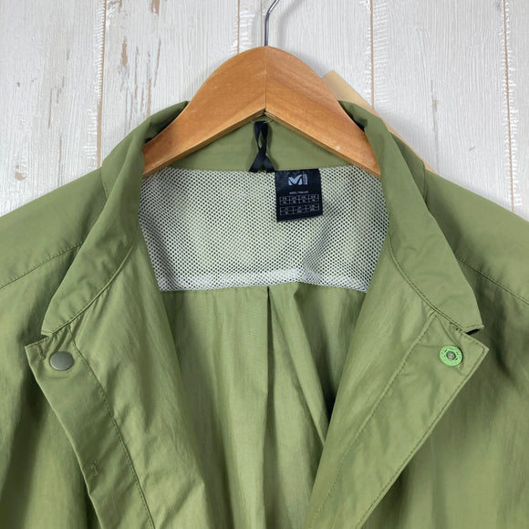【Men's XL グリーン系】 Millet ( ミレー ) ブリーズバリヤー シャツジャケット Breathebarrier Shirt Jacket ナイロン ウェア トップス インナー シャツ ロングスリーブシャツ 化繊 z00056475  化繊 ロングスリ