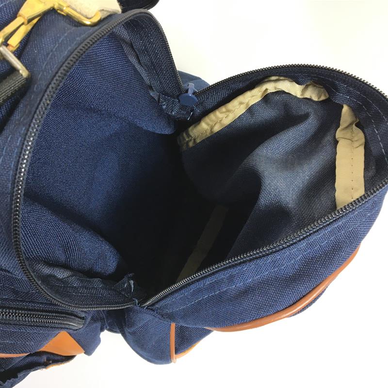 [OneSize Navy] Llbean 1990S 旅行波士顿包 Cordura 尼龙 x 皮革单肩包行李包复古难买腰包臀包