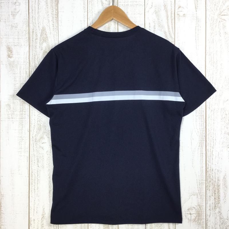 【Men's M ネイビー系】 The North Face ( ザ・ノースフェイス ) ショートスリーブ ボックスロゴ ライン ティー S/S Box Logo Line Tee Tシャツ NT32086 Asian Men's UN Urban Navy 化繊