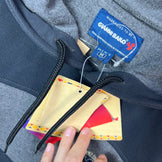 Bailo Maglia Con Cappuccio Sweater, Men's Size Medium, Gray. Gray, Scuro/Dark Gray. Nylon fleece top.