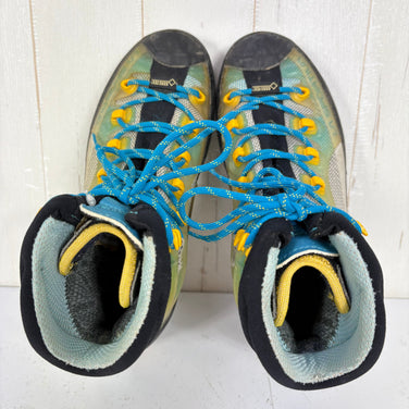【Women's 23.7cm ブルー系】 La Sportiva ( ラ・スポルティバ ) トランゴ キューブ GTX ウーマン Trango Cube GTX Woman Malibu Blue / Yellow GORE-TEX セミワンタッチアイゼン対応 フットウェア