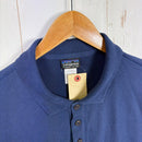 【Men's M ネイビー系】 2006 Patagonia ( パタゴニア ) ロングスリーブ ポロシャツ Men's Long-Sleeved Polo Shirt クラシックネイビー / Classic Navy / CNY オーガニックコットン 鹿の子 オー-3