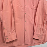 男女通用中号粉色 Atelier Blue Bottle 徒步旅行者衬衫 2025 (Hakuto) 涤纶长袖衬衫 (Z000)