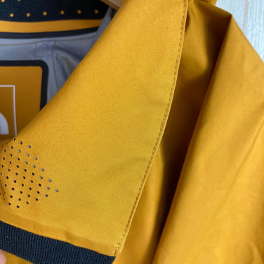 The North Face Powder Guide Jacket, Men's Size M, Orange. Polyester outerwear, hardshell jacket with GORE-TEX.