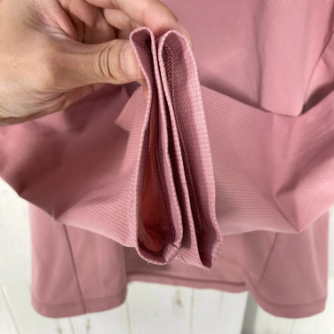 [Women's S Pink] Finetrack Drolt Quad Long Sleeve Polyester Wear Top Inner Shirt Long Sleeve T-Shirt Crew Neck Synthetic Fiber z00059219 Synthetic Fiber Long Sleeve T-Shirt Crew