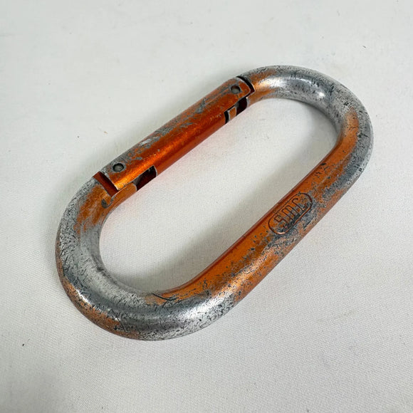 【OneSize オレンジ系】 SMC ( Seattle Manufacturing Corporation ) ヴィンテージ オーバル カラビナ Vintage Oval Carabiner ストレートゲート ロッククライミングギア z00061778  ロック