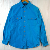 【Men's M ブルー系】 1980s Patagonia ( パタゴニア ) キャンバスシャツ Canvas Shirt Peacock ビンテージ オリジナル 入手困難 希少カラー コットン ウェア トップス インナー シャツ ロングスリーブシャツ コットン